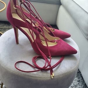 Liz Claiborne burgundy suede heels